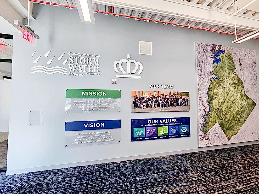 Mission Statement Wall Displays in Charlotte, NC
