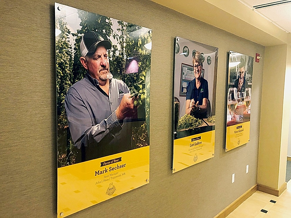 Acrylic Signs in Charlotte, NC designed and installed using Plexiglass for custom interior displays