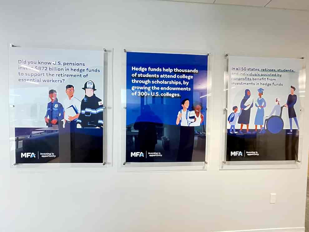 Acrylic Signs in Charlotte, NC designed and installed for corporate identity and workplace culture
