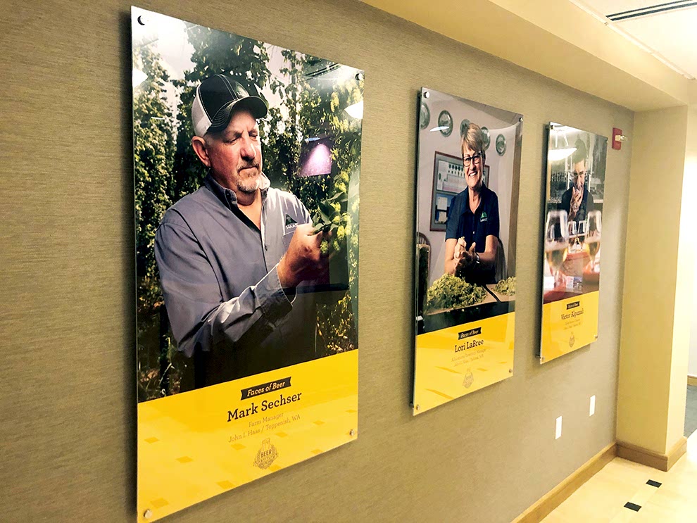 Acrylic Signs in Mooresville, NC designed and installed using Plexiglass for custom interior displays
