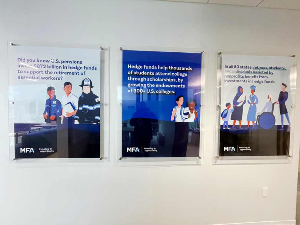 Acrylic Signs in Mooresville, NC designed and installed for corporate identity and workplace culture