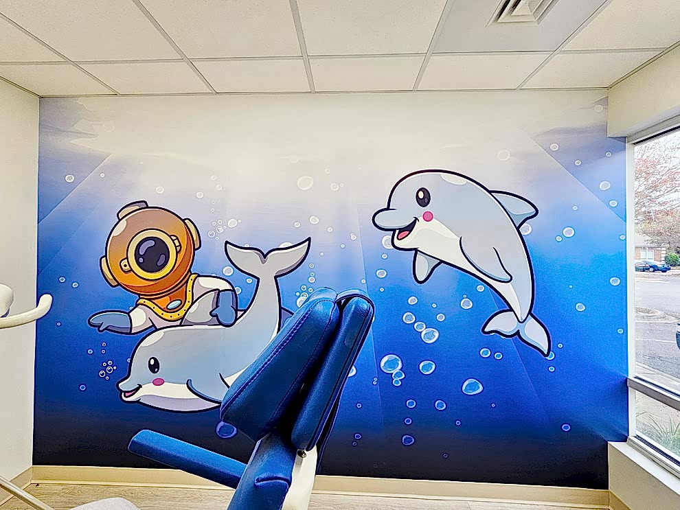 Adhesive vinyl wall wraps and graphics for offices in Charlotte, NC