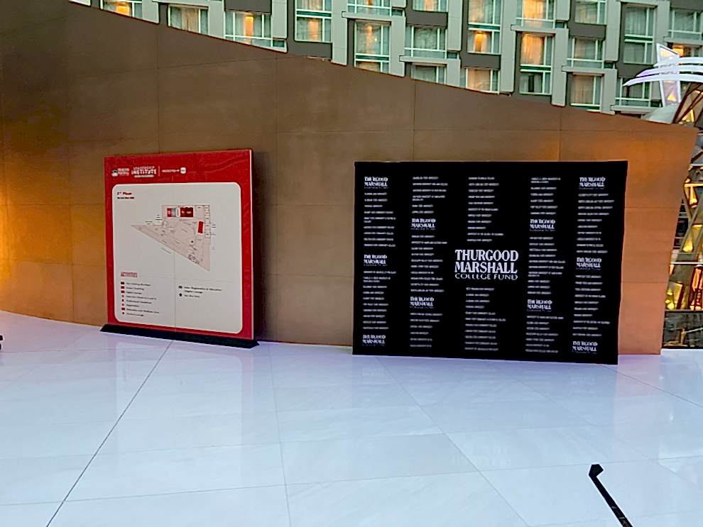 beMatrix event display rental with SEG fabric graphics in Charlotte, NC