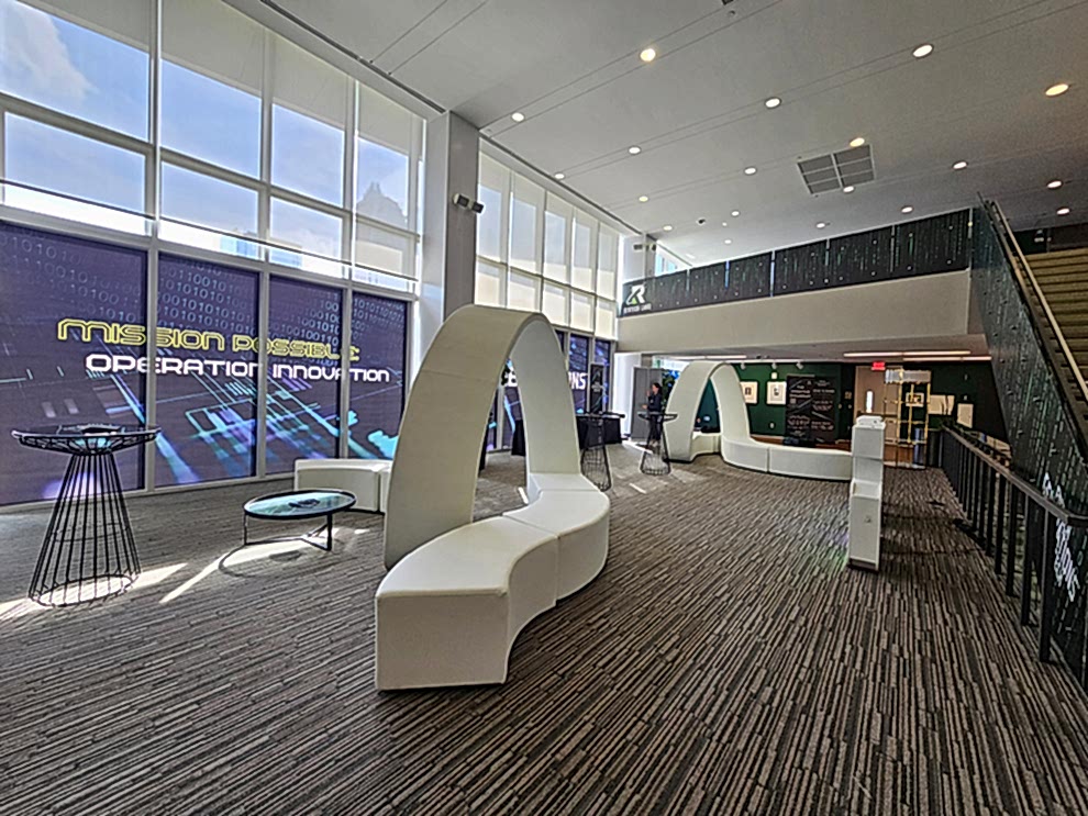 Conference Graphics in Charlotte, NC designed and installed for registration areas and meeting rooms