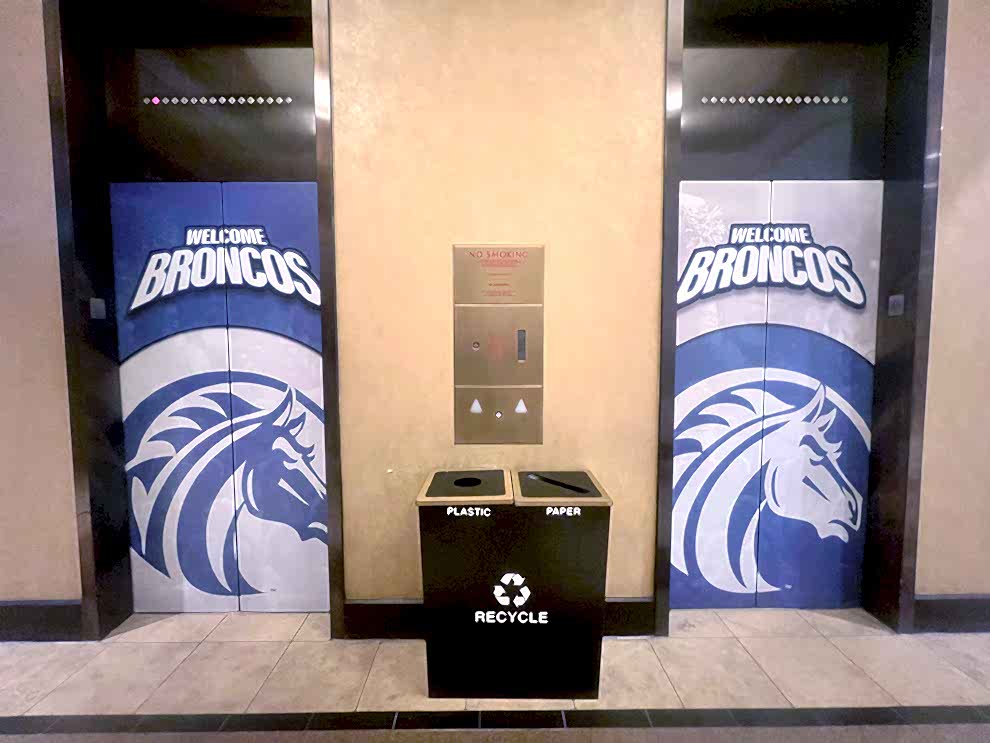 Conference Graphics in Charlotte, NC designed and installed for branding conference stages and booths