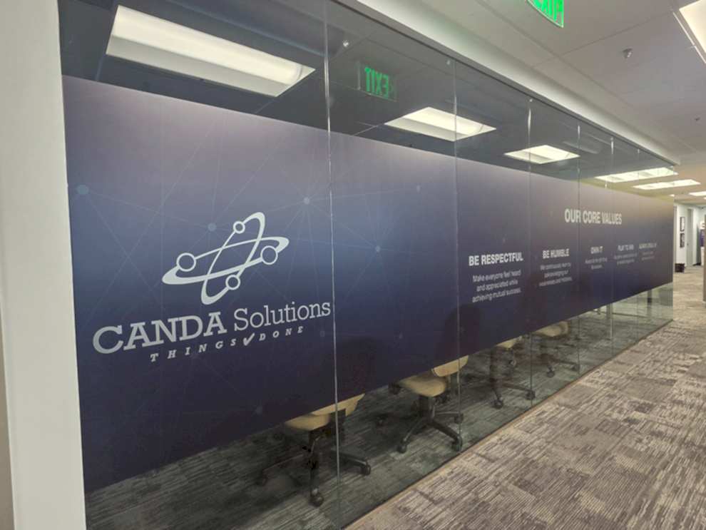 Office custom signs and graphics for company branding in Charlotte, NC