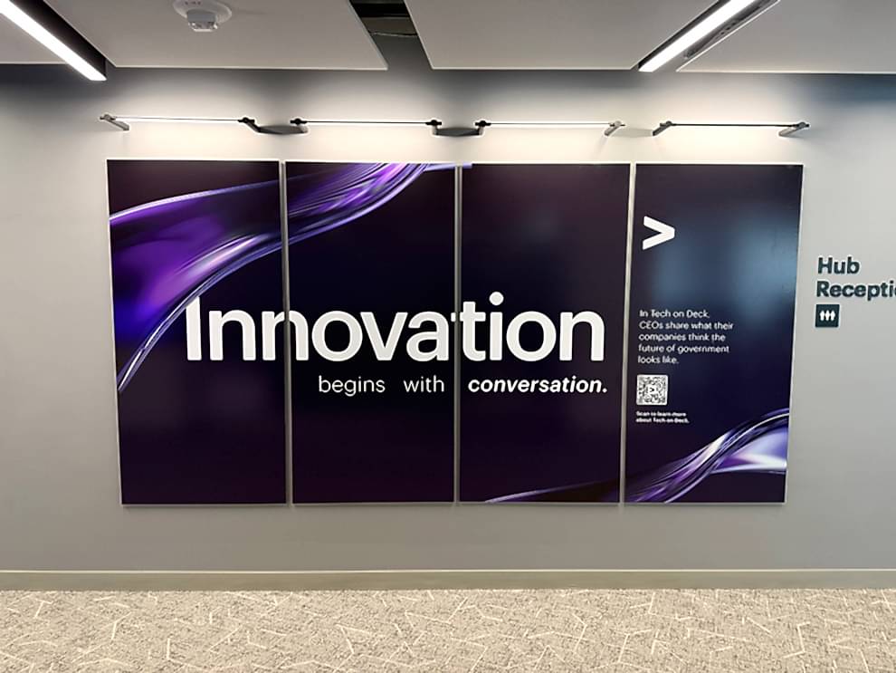 Interior custom signs designed for offices in Charlotte, NC