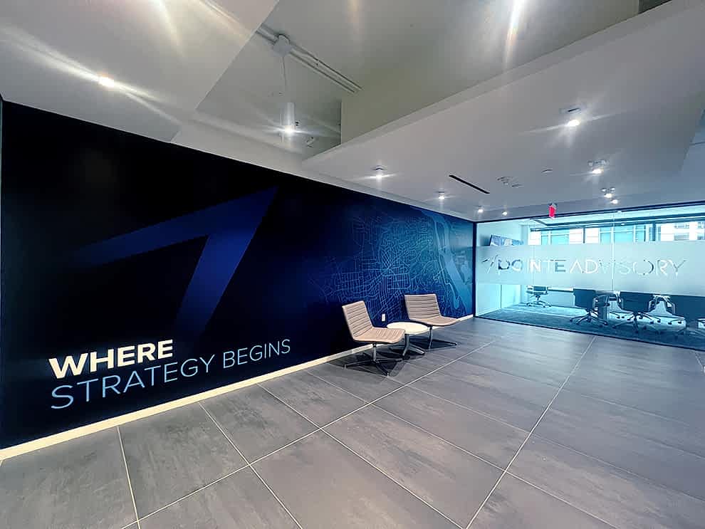 Office signage and wall graphics designed in Charlotte, NC
