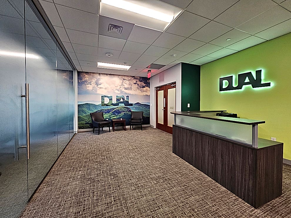Branded custom signs enhancing workplace interiors in Mooresville, NC