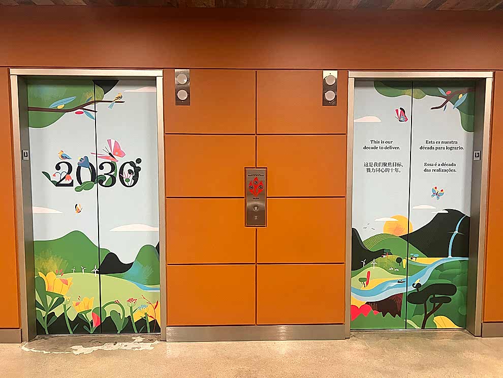 Custom signs and graphics for corporate workplace interiors in Mooresville, NC