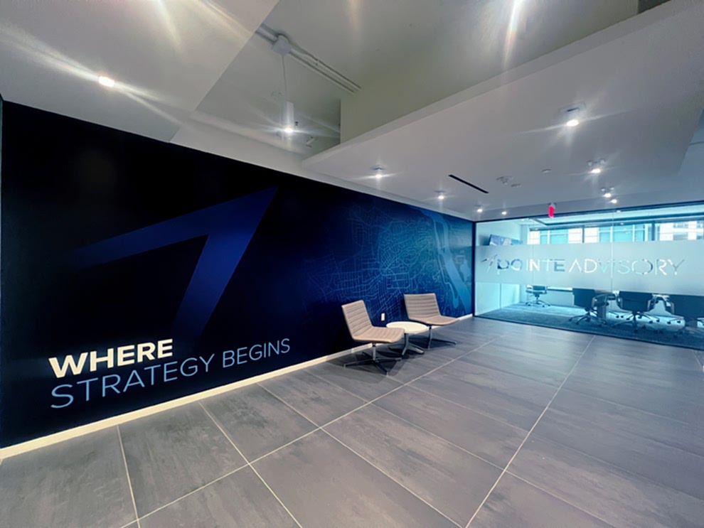Office signage and wall graphics designed in Salisbury, NC