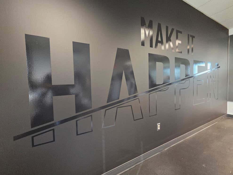 Workplace wall graphics and custom signs installed in Statesville, NC