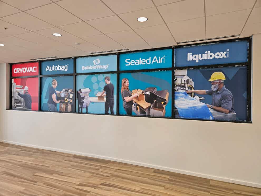 Office custom signs with branded wall graphics in Statesville, NC