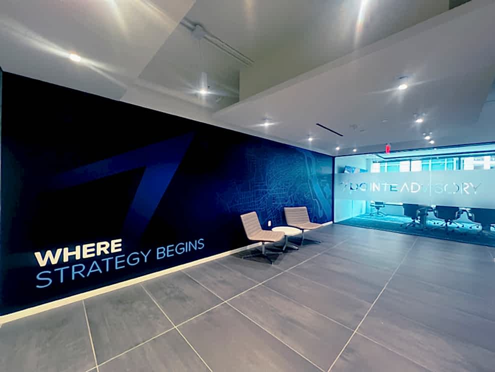 Office signage and wall graphics designed in Statesville, NC
