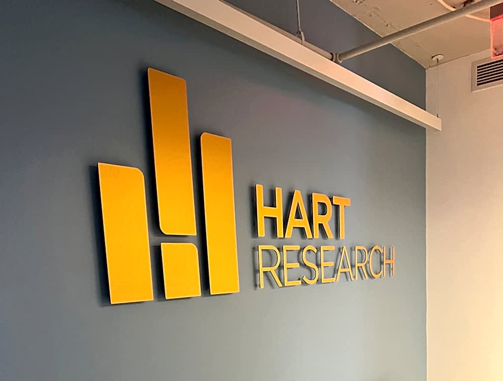 Dimensional Letters in Charlotte, NC designed and installed for business interior branding