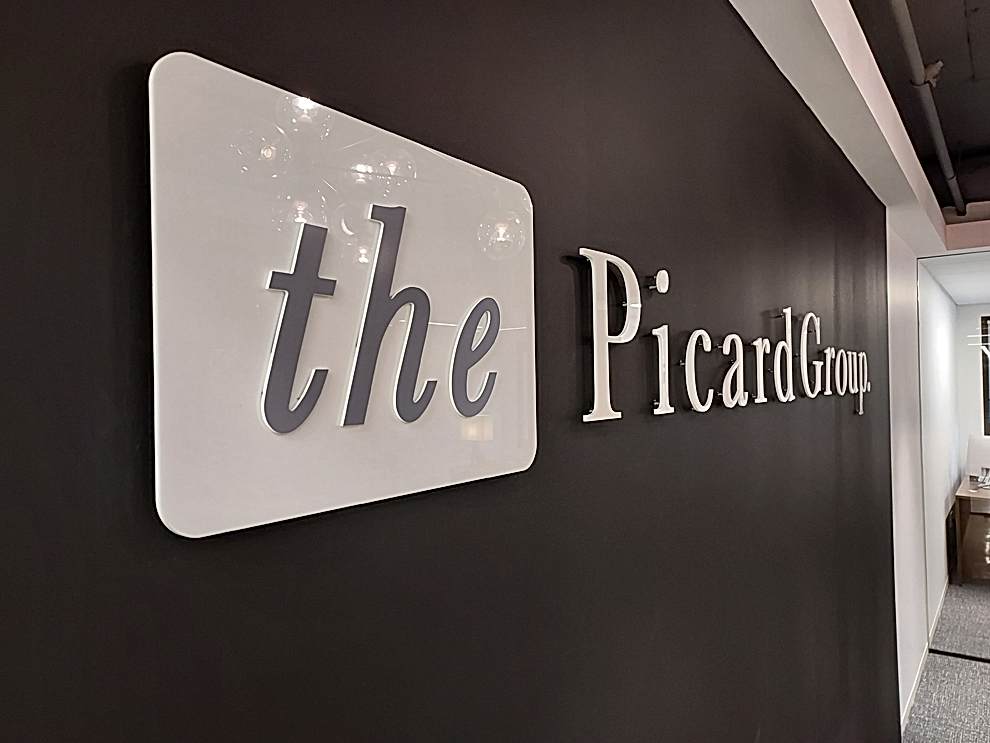 Dimensional Letters in Charlotte, NC designed and installed for custom office signage