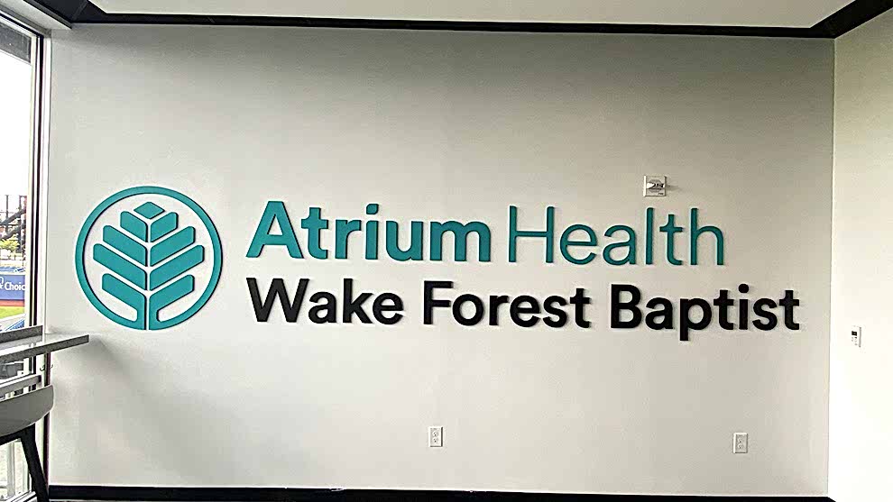 Dimensional Letters in Charlotte, NC designed and installed for company wall branding and culture displays