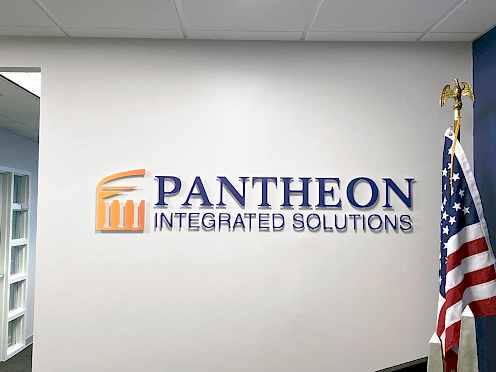 Dimensional Letters in Hickory, NC designed and installed for lobby and conference room signage