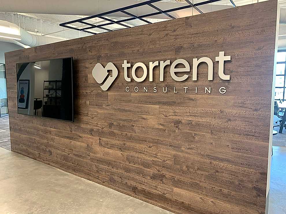 Dimensional Letters in Lincolnton, NC designed and installed for office reception walls