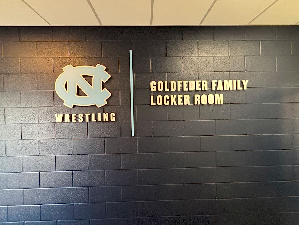 Dimensional Letters in Lincolnton, NC designed and installed with backlit lighting for workplace interiors