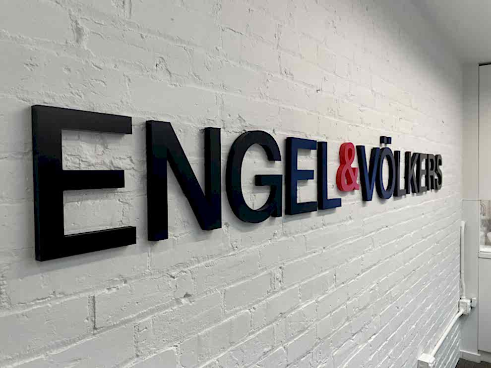 Dimensional Letters in Lincolnton, NC designed and installed for office branding and commercial interiors