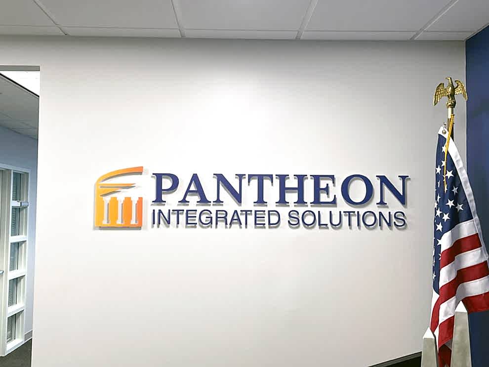Dimensional Letters in Mooresville, NC designed and installed for lobby and conference room signage