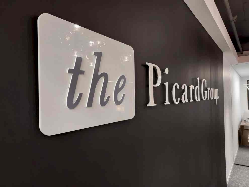 Dimensional Letters in Mooresville, NC designed and installed for custom office signage