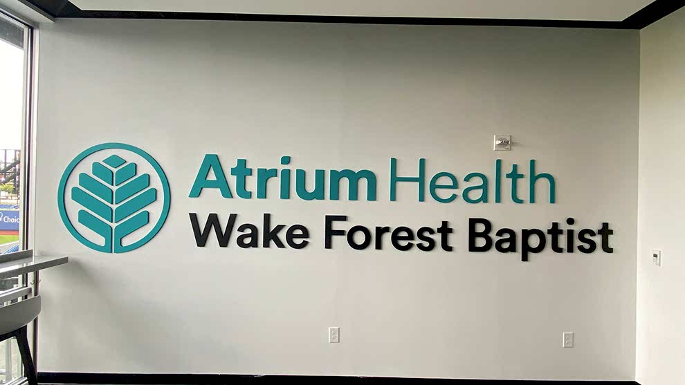 Dimensional Letters in Mooresville, NC designed and installed for company wall branding and culture displays