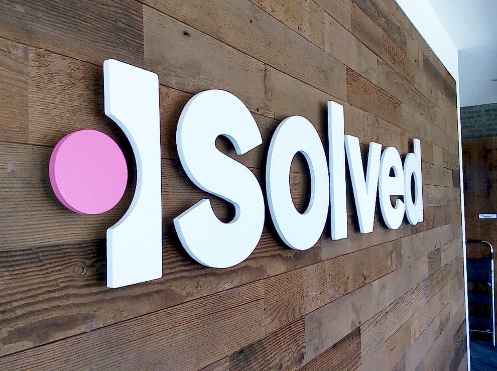 Dimensional Letters in Salisbury, NC designed and installed for branded office wall signage