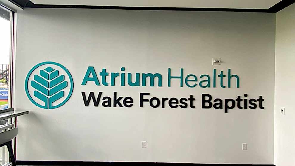 Dimensional Letters in Salisbury, NC designed and installed for company wall branding and culture displays