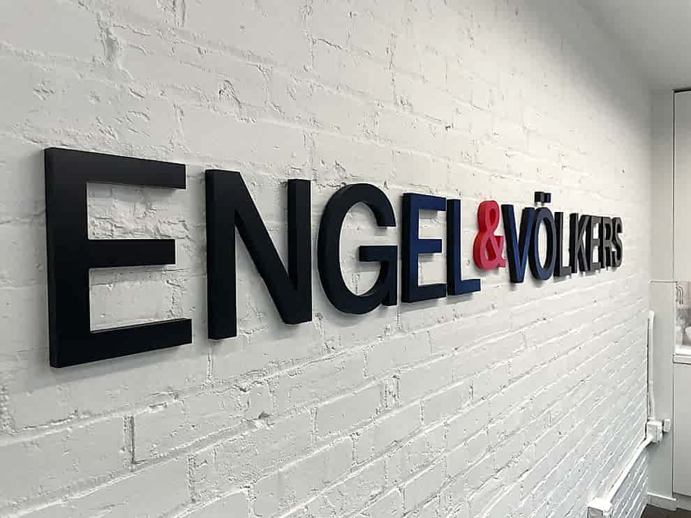 Dimensional Letters in Salisbury, NC designed and installed for office branding and commercial interiors