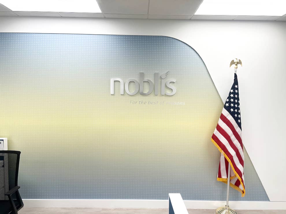 Dimensional Letters in Statesville, NC designed and installed for branded wall logos and nameplates