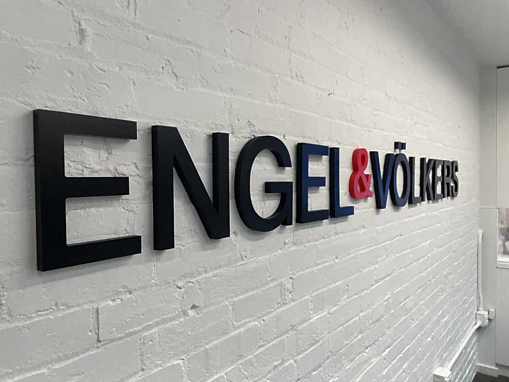 Dimensional Letters in Statesville, NC designed and installed for office branding and commercial interiors