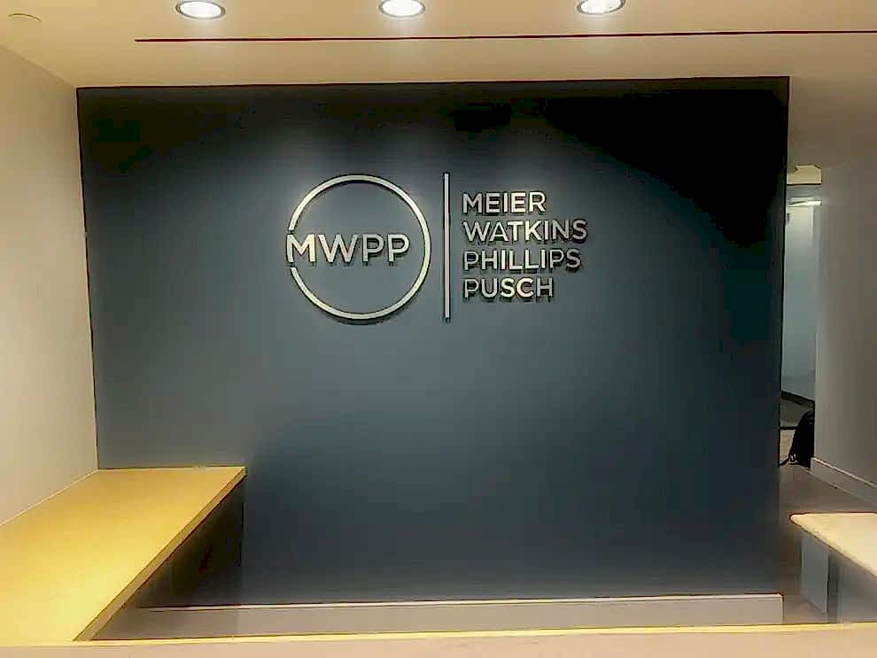 Dimensional Letters in Statesville, NC designed and installed for branded wall logos and nameplates