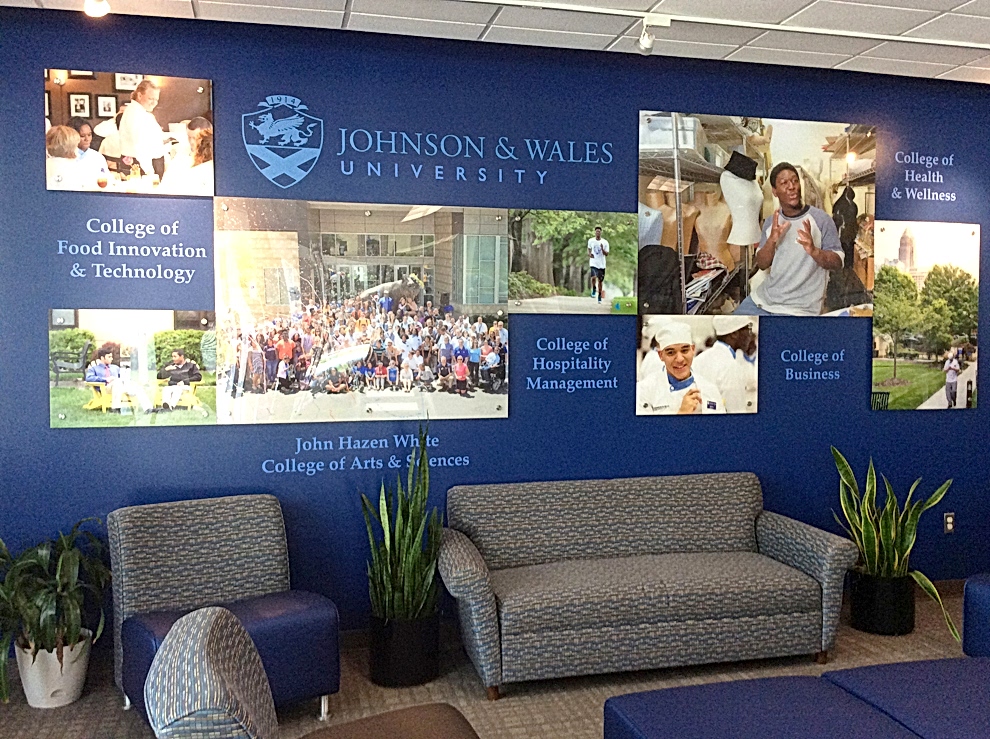 Campus wall wraps and signage for educational facilities in Charlotte NC