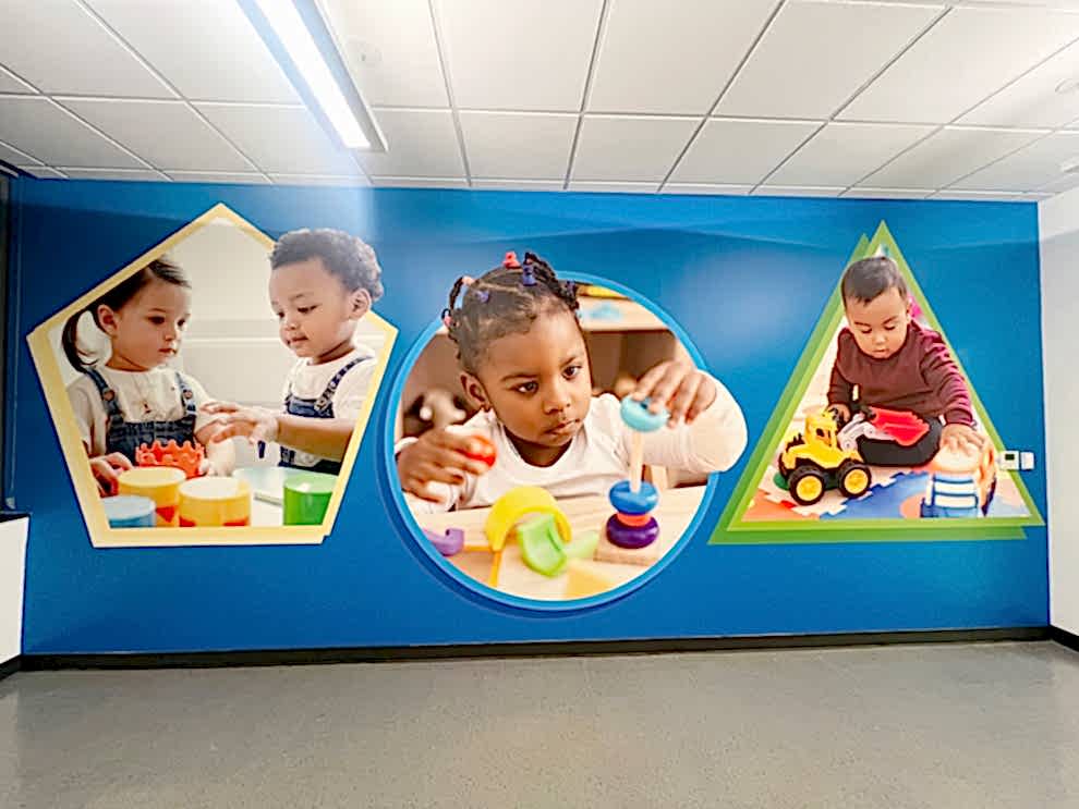 Wall graphics and signage for athletic educational facilities in Charlotte NC