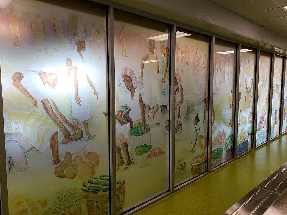 Custom wall displays for classrooms and educational spaces Charlotte NC