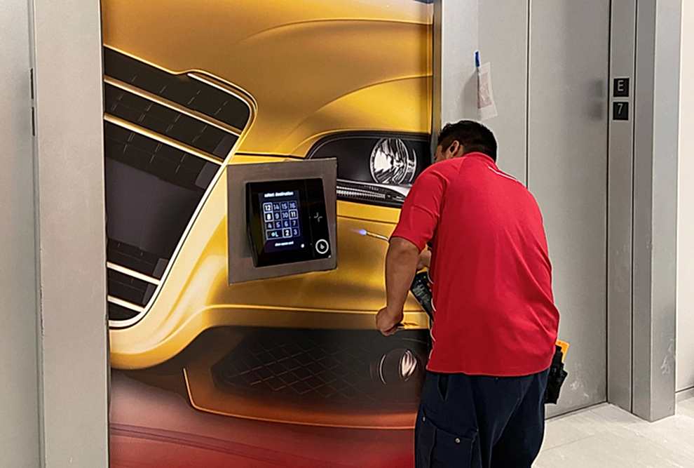 Elevator Wraps in Charlotte, NC