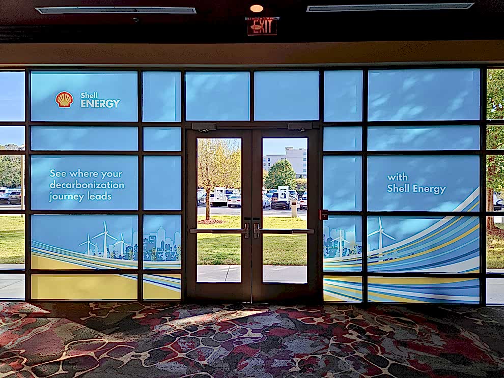Event signs with large-format graphics for venues in Charlotte, NC