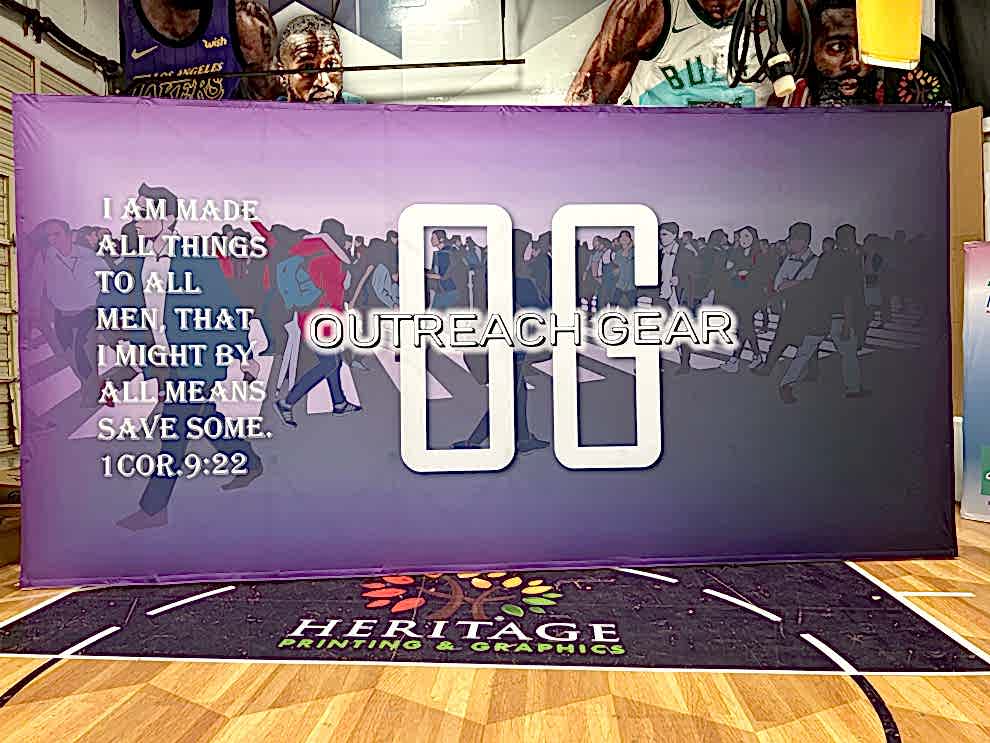Custom fabric backdrops for trade show event branding in Charlotte, NC