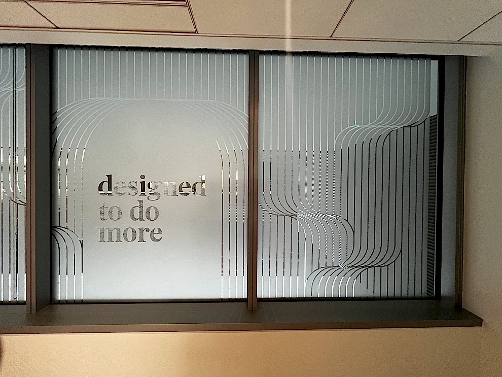 Frosted Vinyl in Charlotte, NC designed and installed for office doors and privacy enhancement