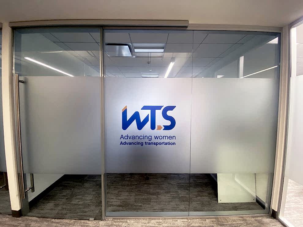 Frosted Vinyl in Charlotte, NC designed and installed for custom privacy film and brand identity