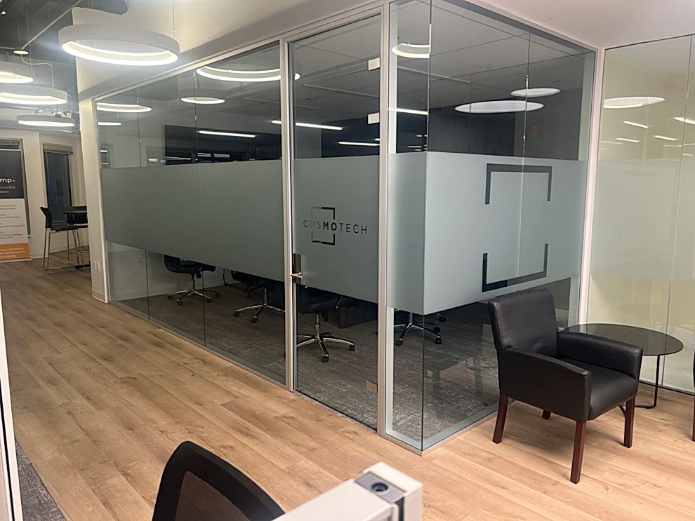Frosted Vinyl in Charlotte, NC designed and installed for modern office interiors and conference rooms