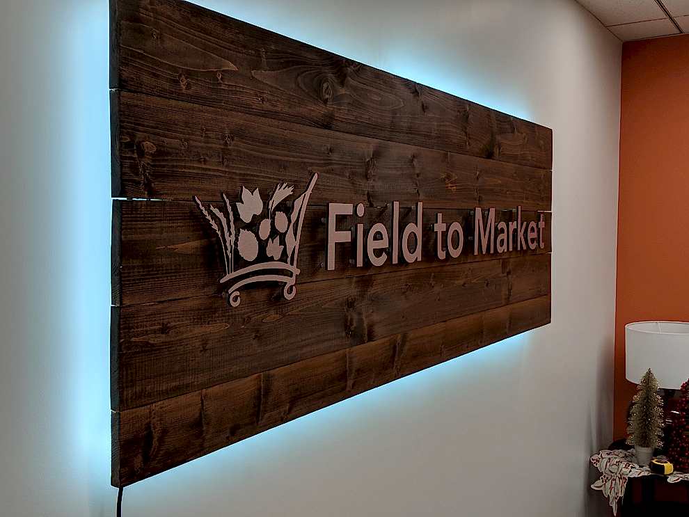 LED Backlit Signs in Charlotte, NC designed and installed for commercial workplace environments