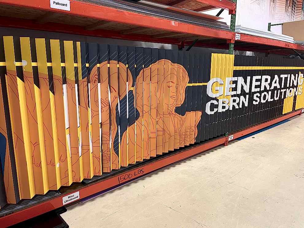 Free-standing lenticular event displays designed for venues in Charlotte, NC