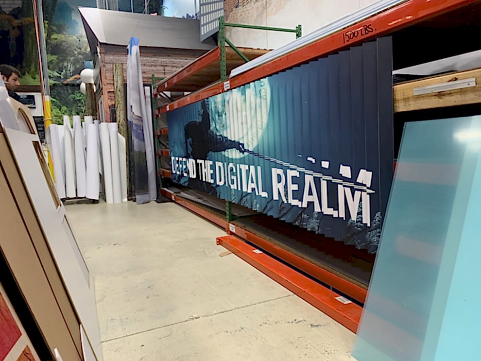 Free-standing lenticular event displays with branded signage in Charlotte, NC