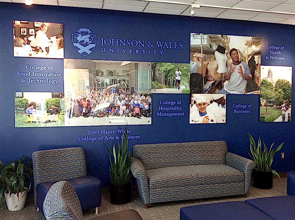 Lobby Signs Charlotte NC designed and installed for corporate wall branding in office environments