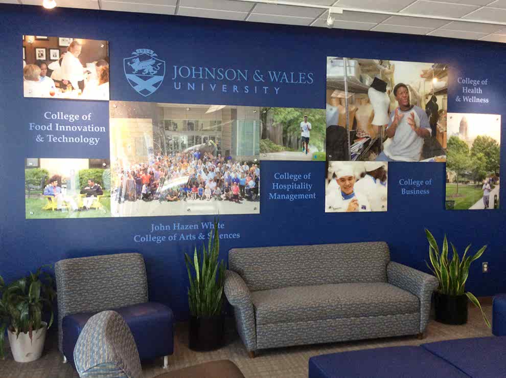 Lobby Signs Gastonia NC designed and installed for corporate wall branding in office environments
