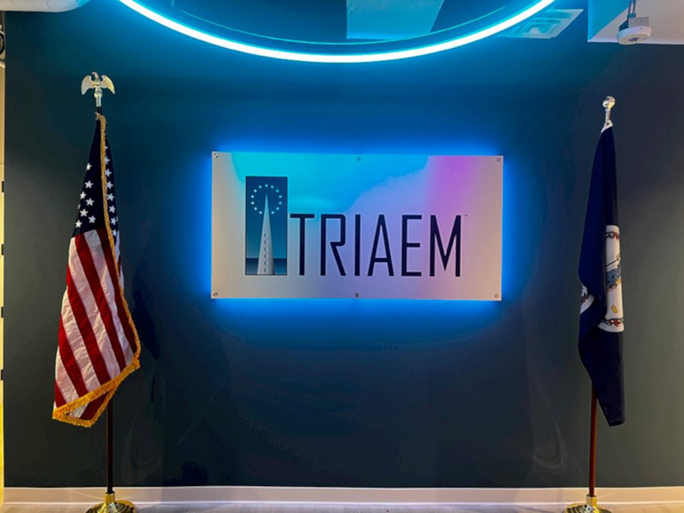 Lobby Signs Lincolnton NC designed and installed with LED backlit signage for modern workplace environments