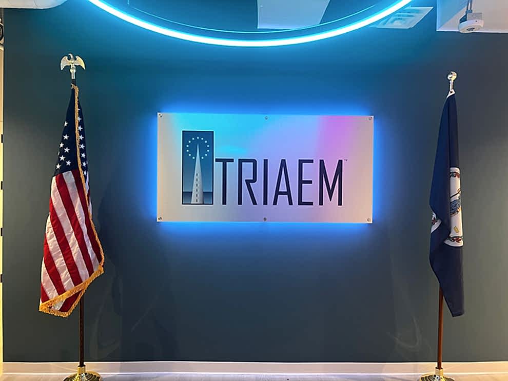 Lobby Signs Rock Hill SC designed and installed with LED backlit signage for modern workplace environments